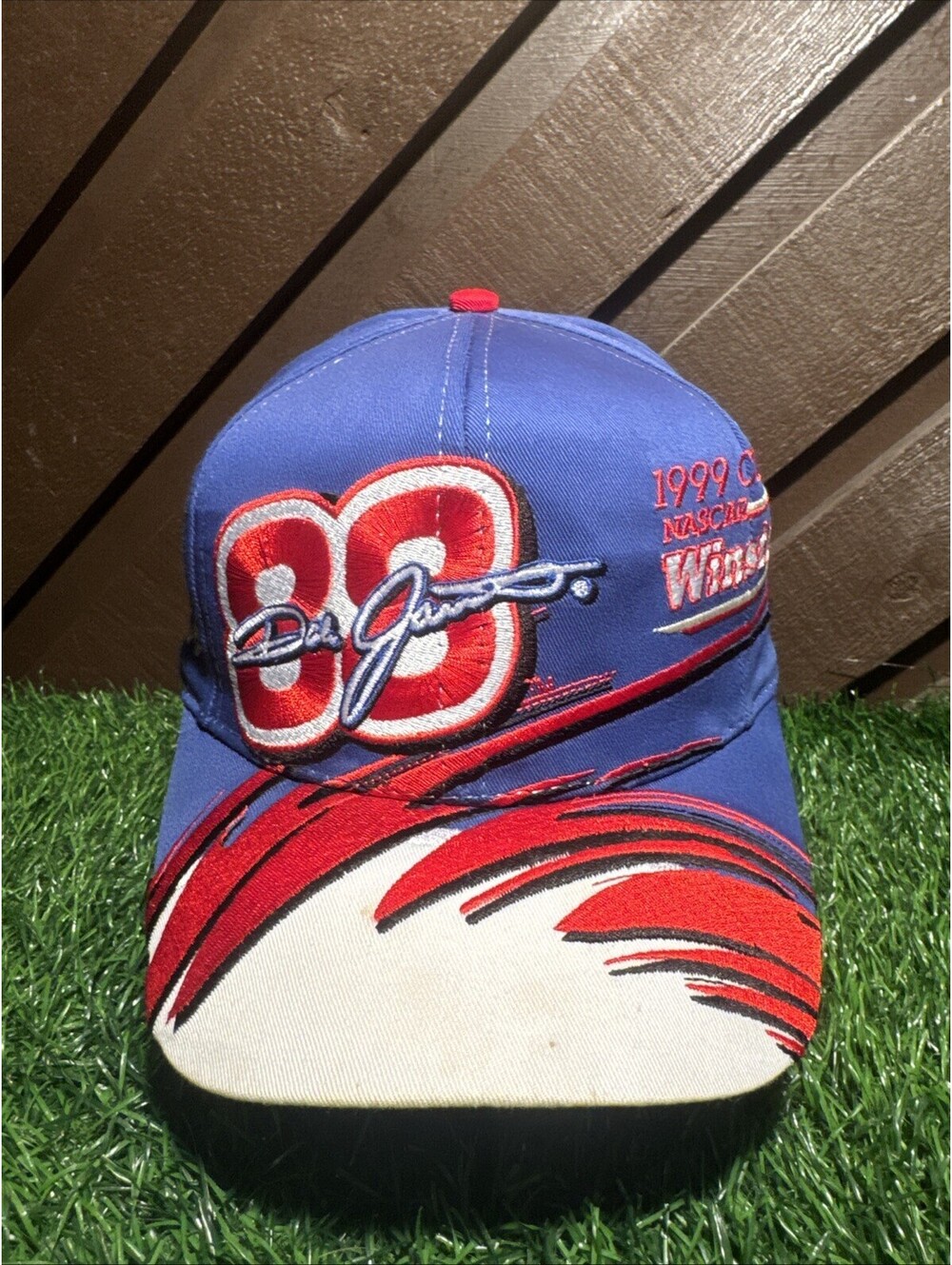 Vtg Dale Jarrett 1999 Champion NASCAR Winston Cup Series Snapback Hat Cap Rare